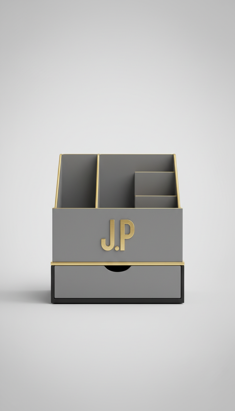 Polished Metal Sculpture – Custom Initials