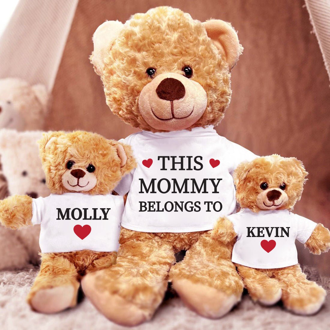 Custom Kids Names Plush Teddy Bears - Lovely Reminder