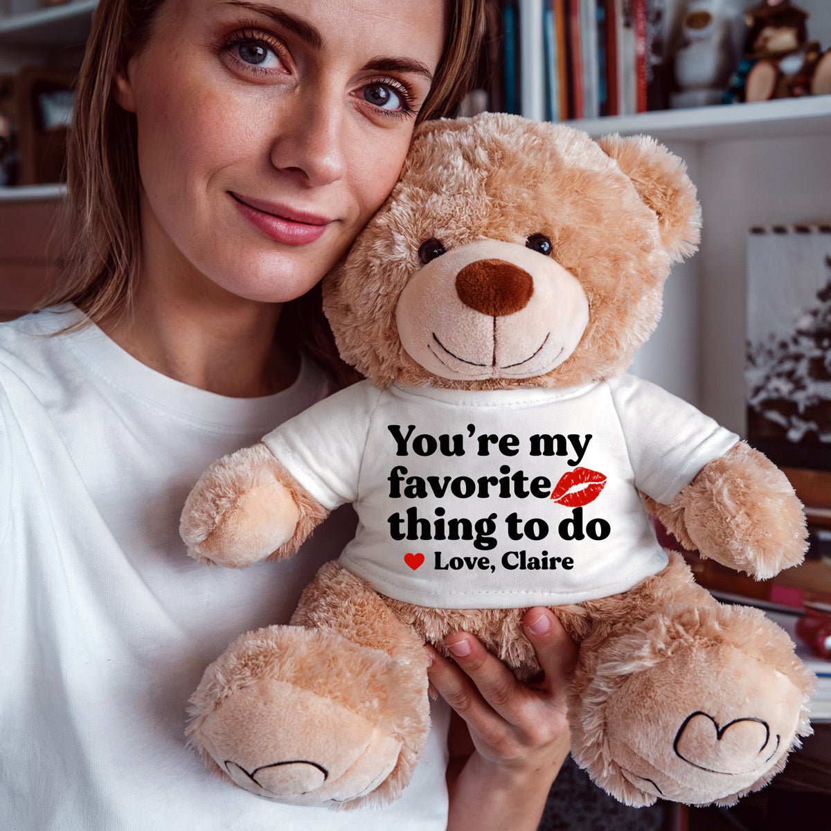 You're My Favorite Thing To Do - Custom Bear Christmas Gift - Furrsy