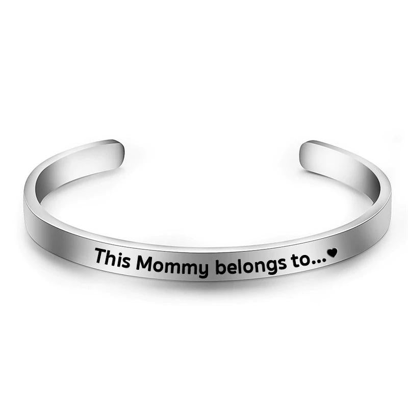 Personalized Family Names Cuff Bracelet