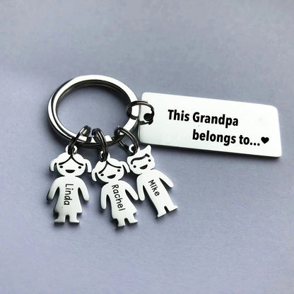 Personalized Family Name Keychain